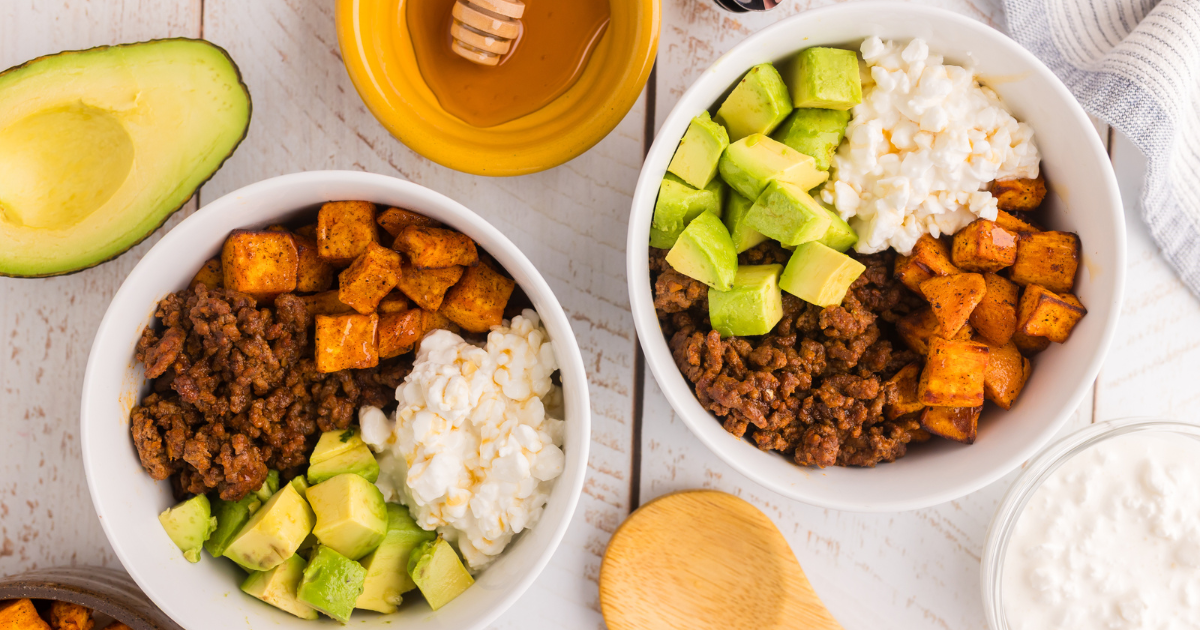 TikTok Viral Sweet Potato Ground Beef Bowl: High Protein Meal Prep